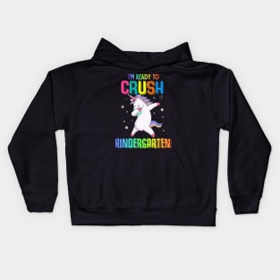 Tee - Unicorn I'm ready to crush Kindergarten 2020 Kids Hoodie